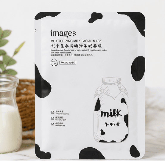 ماسک صورت ورقه ای images مدل شیرگاو حجم 25 گرم