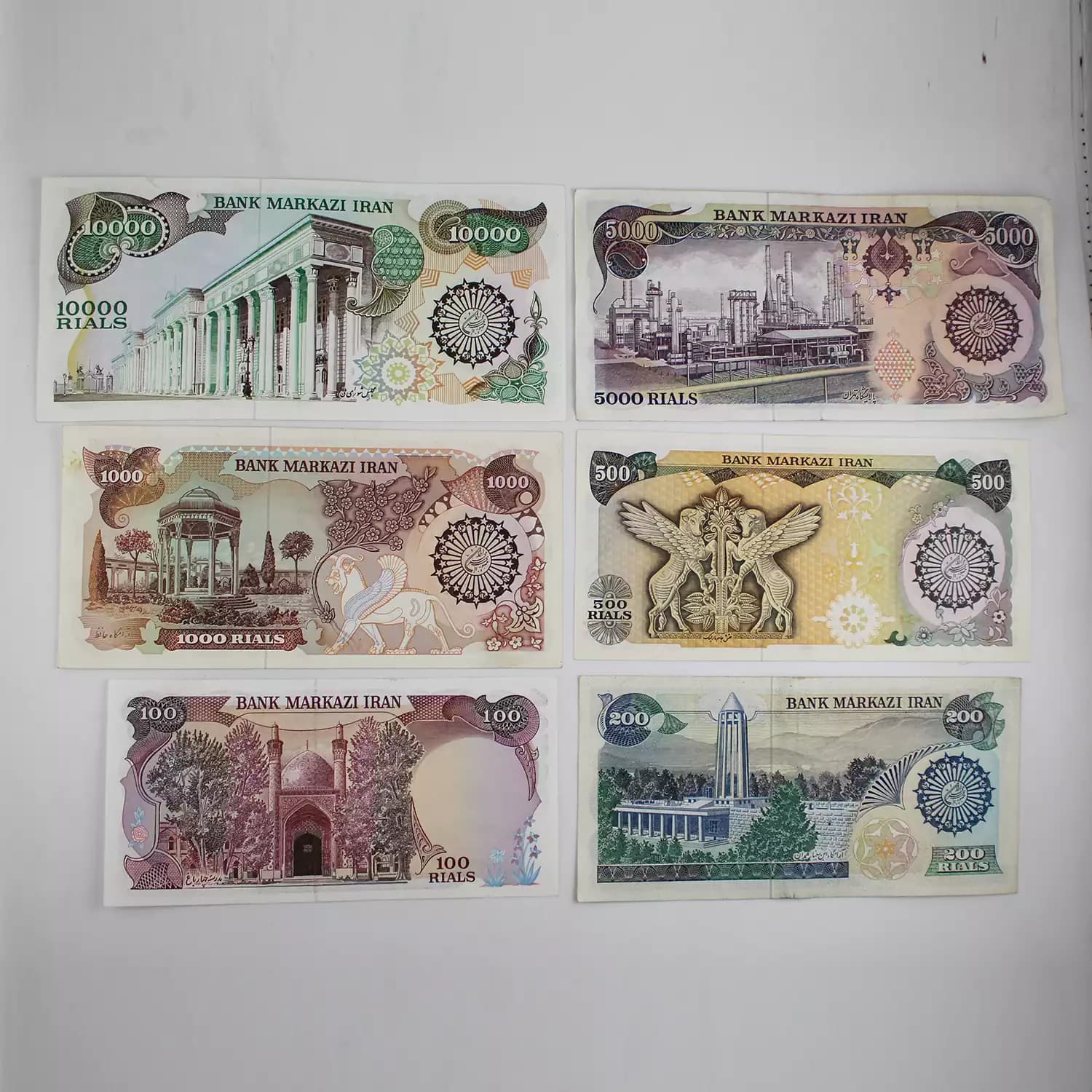 ست اسکناس بارگاهی – 6 برگ – 018880 — تصویر ۲