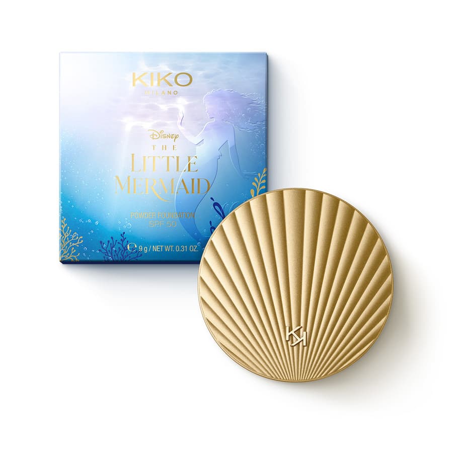 پنکیک دیزنی کیکو میلانو اورجینال kiko milano disney the little mermaid powder foundation spf50 — تصویر ۳