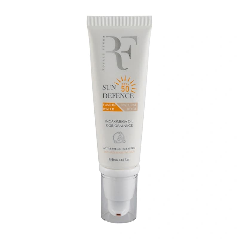 کرم ضد آفتاب رنگی آر اف با SPF 50 مناسب پوست خشک و حساس حجم 50 میلی لیتر — تصویر ۲