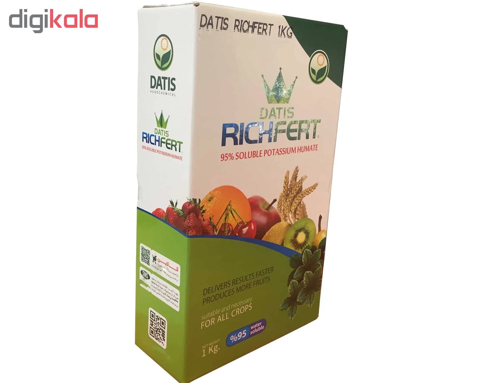 کود اسید هیومیک و فولویک اسید داتیس مدل RichFert بسته 1 کیلوگرمی — تصویر ۳