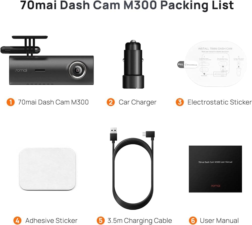 دوربین خودرو شیائومی 70mai Dash Cam M300 — تصویر ۱۰