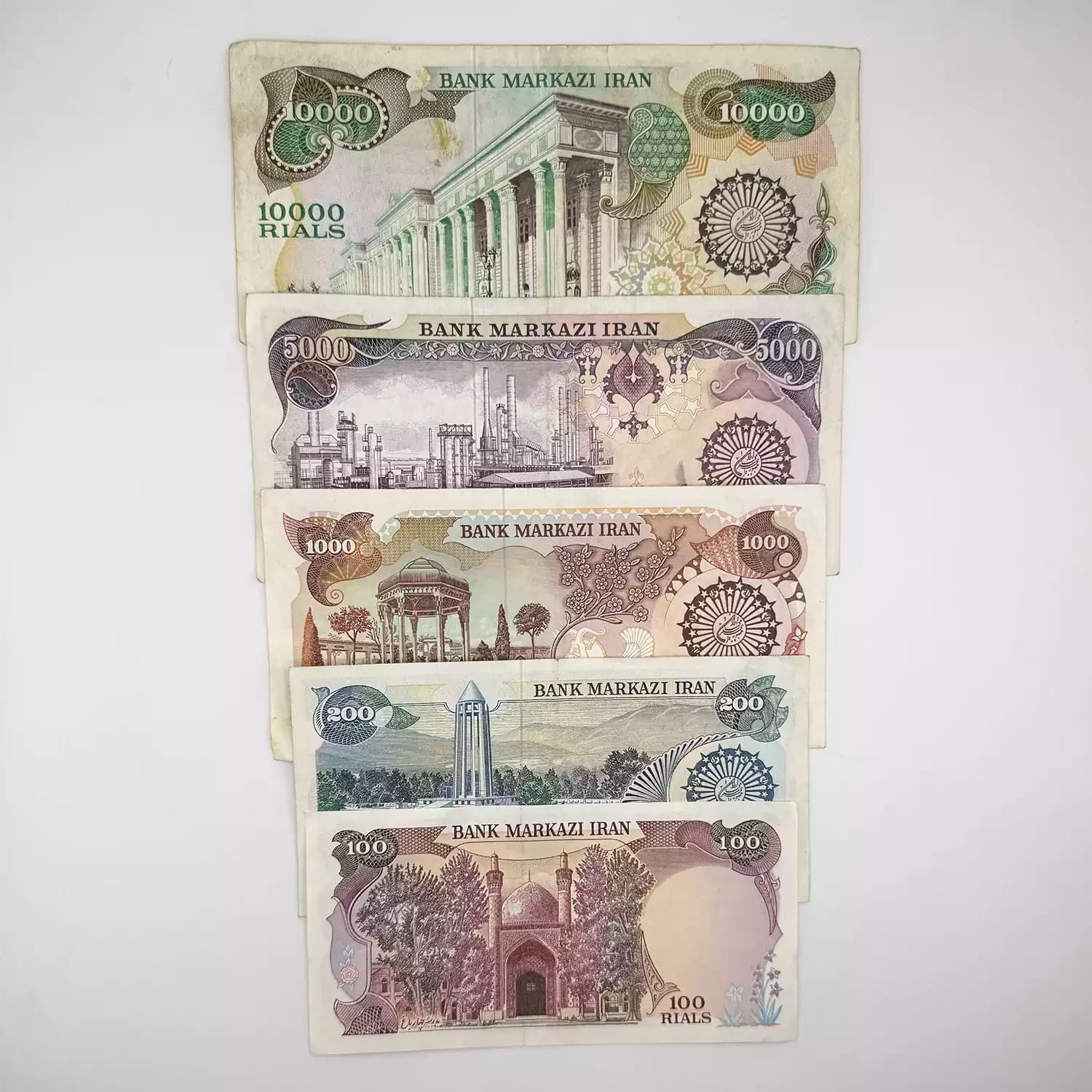 ست اسکناس بارگاهی – 5 برگ – 977697 — تصویر ۲