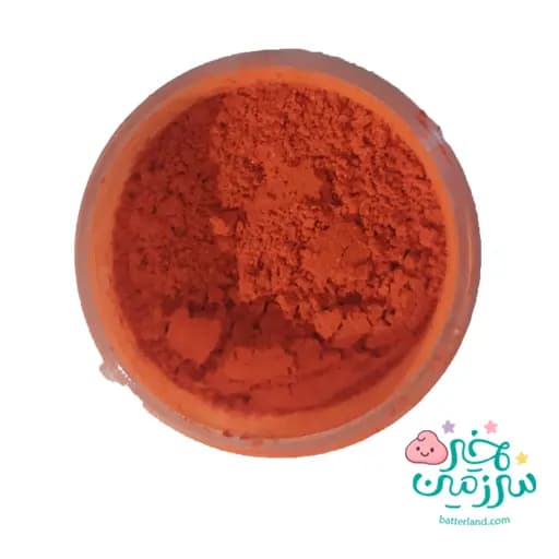 رنگ پودری نارنجی قالی