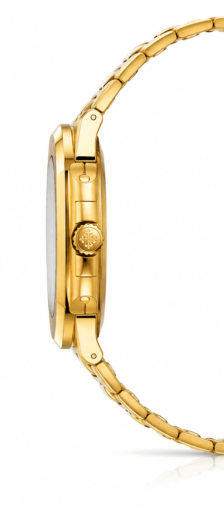 ساعت مچی مردانه Patek Philippe طلایی — تصویر ۳