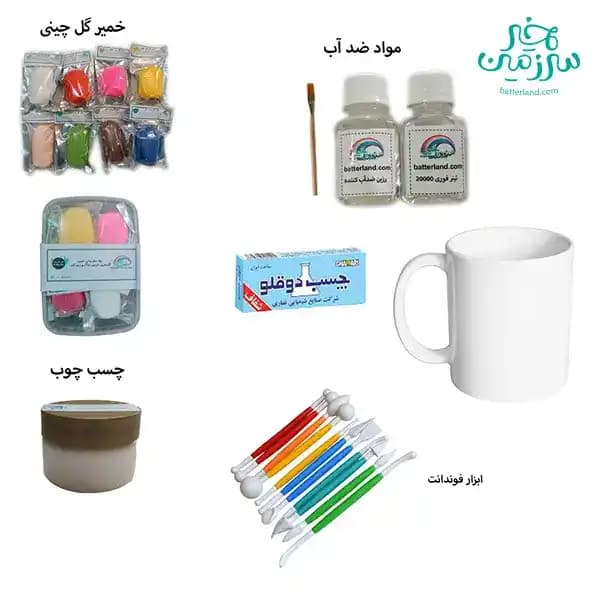 پک مقدماتی خمیر گل چینی30 عددی
