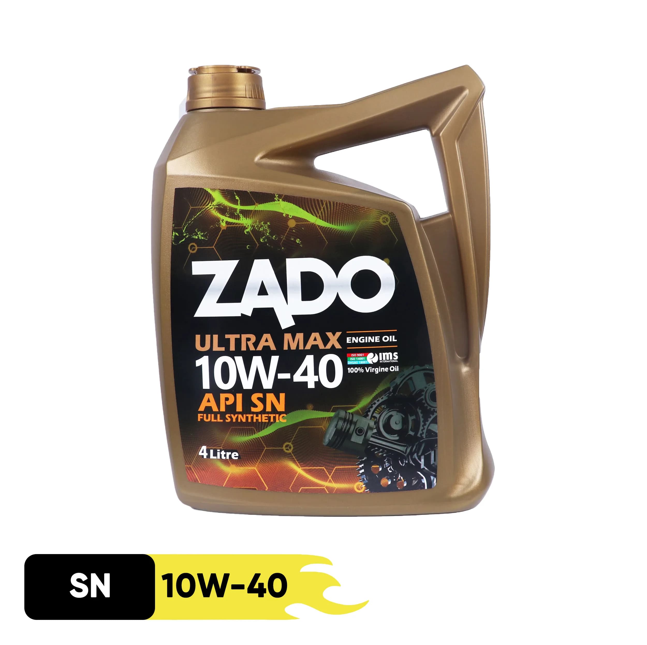 روغن موتور خودرو زادو مدل SAE 10W-40-SN حجم 4 لیتر — تصویر ۲