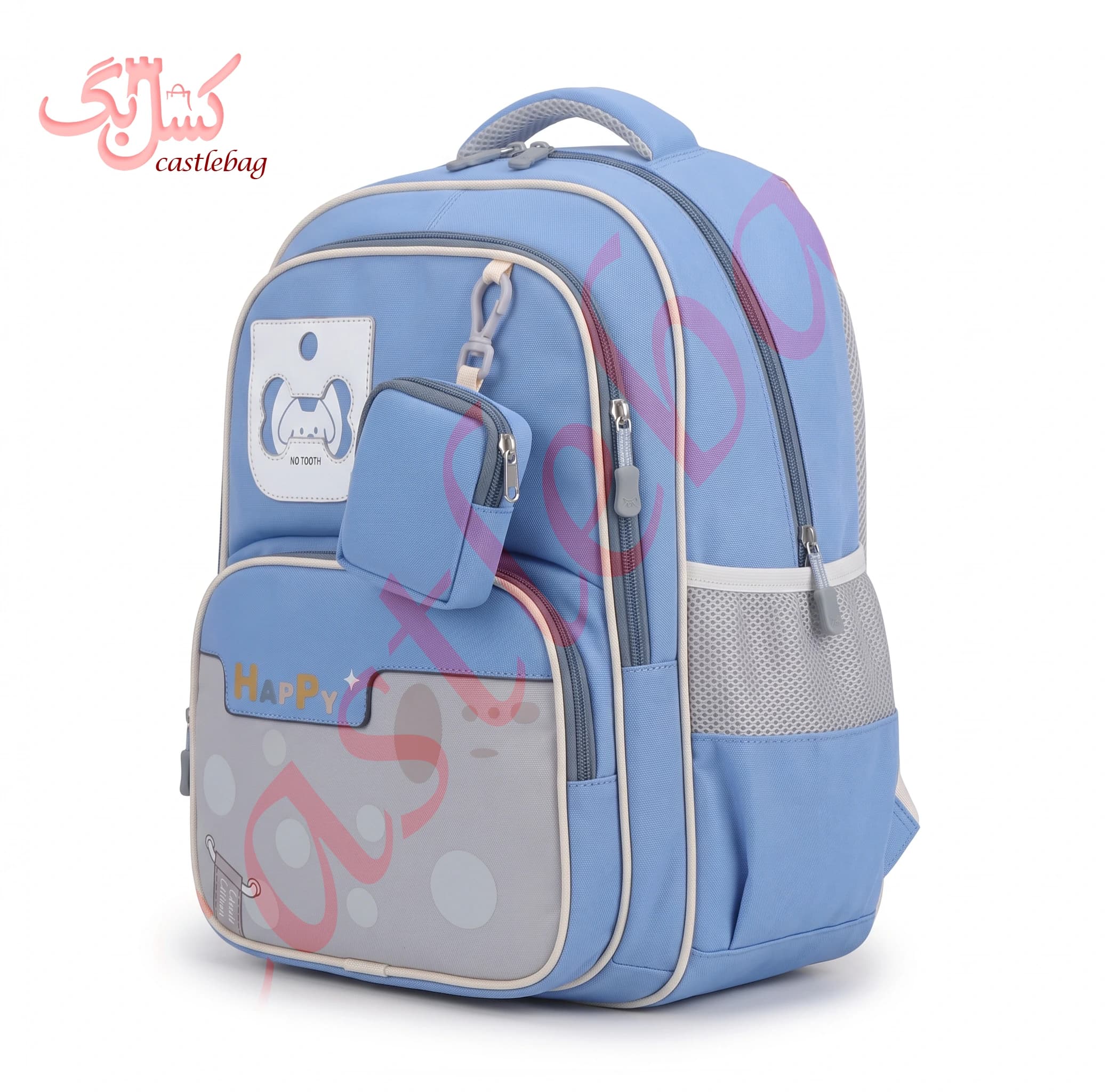 کوله مدرسه مدل Happy کد SL0032 — تصویر ۸