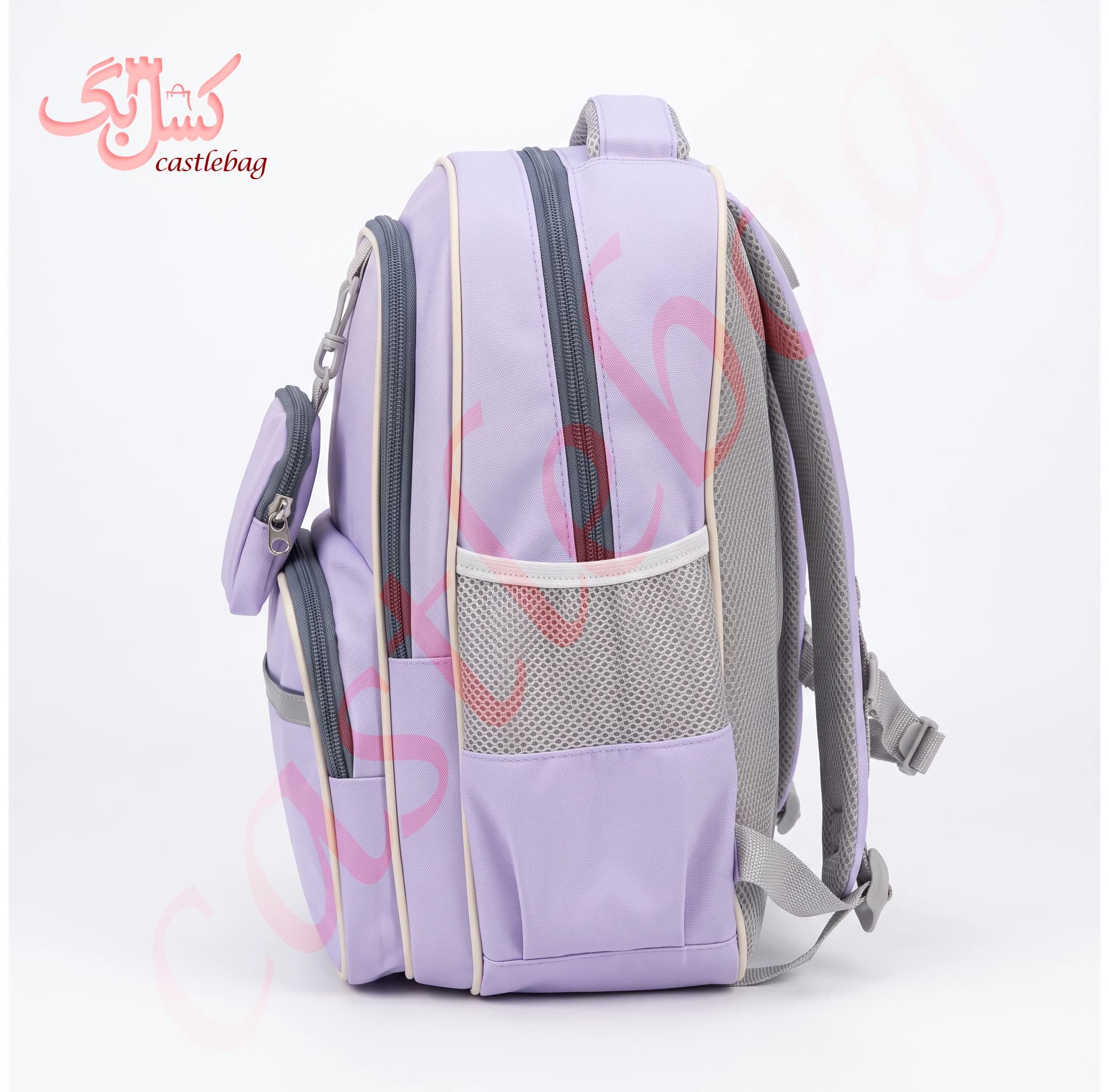 کوله مدرسه مدل Happy کد SL0032 — تصویر ۳