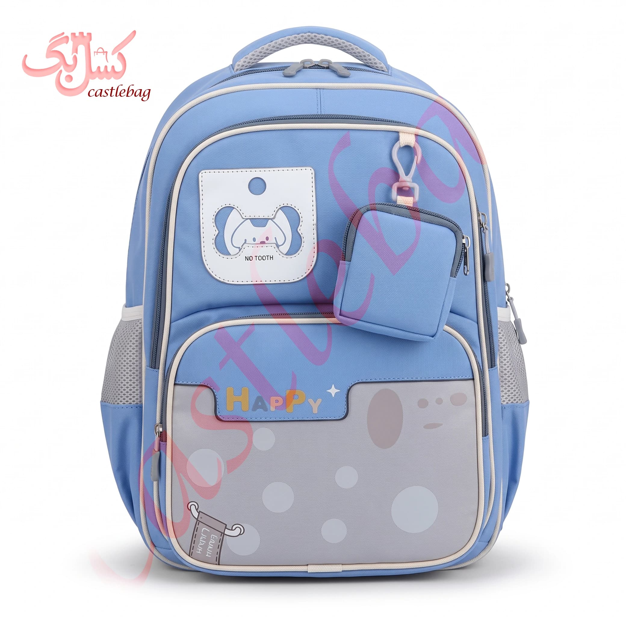 کوله مدرسه مدل Happy کد SL0032 — تصویر ۷