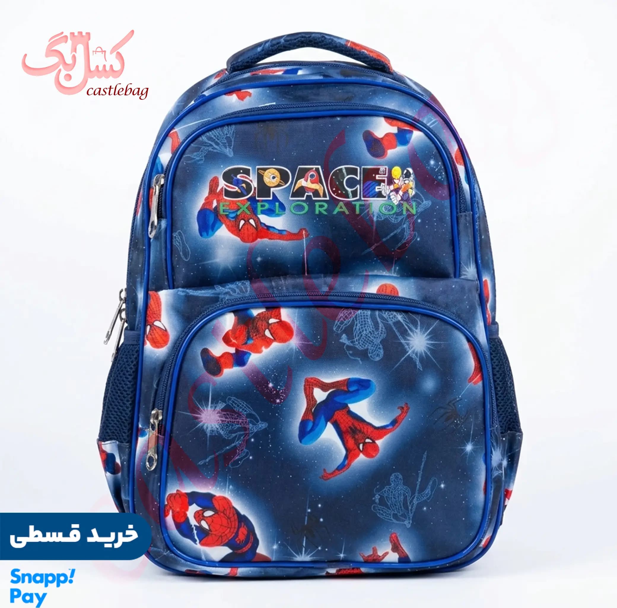 کوله پشتی مدرسه‌ ای طرح مرد عنکبوتی کد SL0011