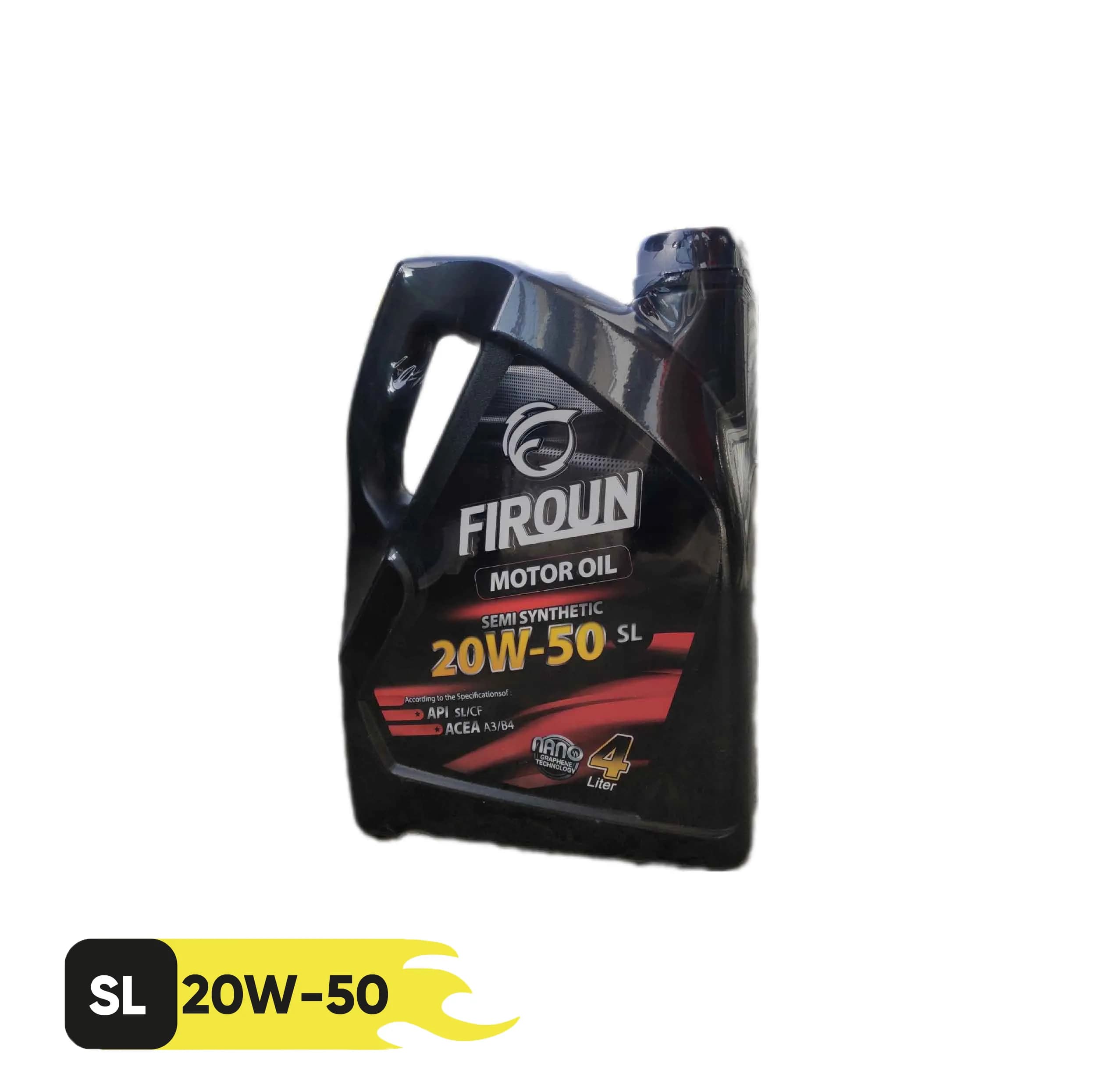 روغن موتور خودرو فیرون مدل NANO GRAPHENE 20W_50 SL حجم 4 لیتر
