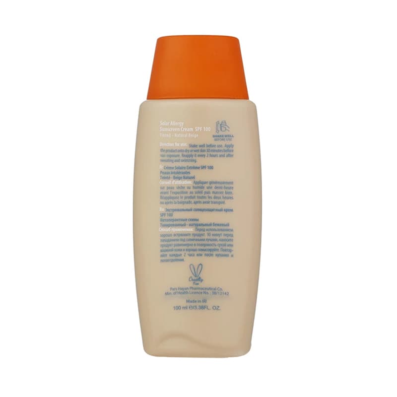 ضد آفتاب رنگ طبیعی آردن سولاریس مدل MAX NEWGEN با SPF100 مناسب پوست حساس حجم ۱۰۰ میلی لیتر — تصویر ۳