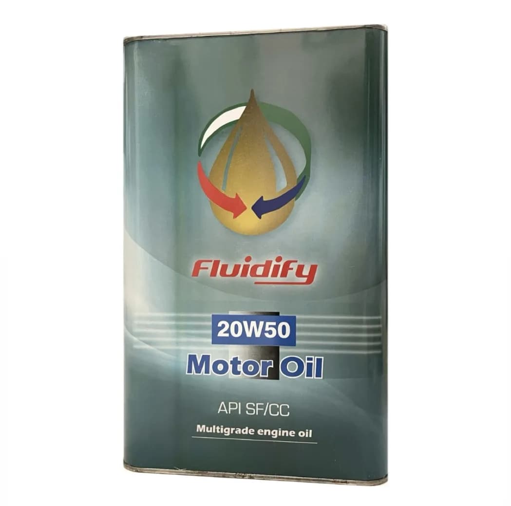 روغن موتور خودرو بنزینی فلو دی فای مدل 20W50 SF/CC 20W-50 حجم 4 لیتر