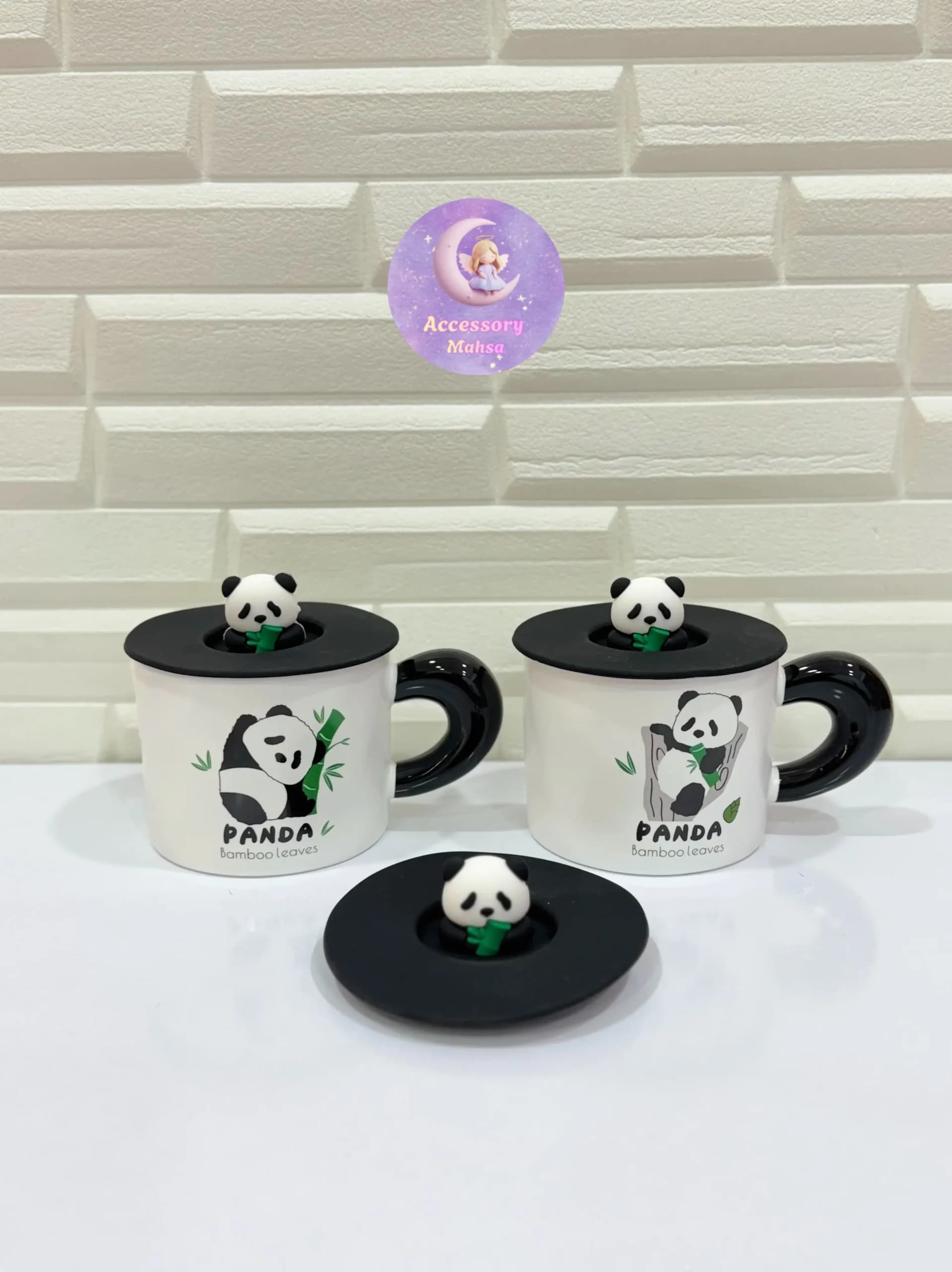 ماگ پاندا درب سیلیکونی