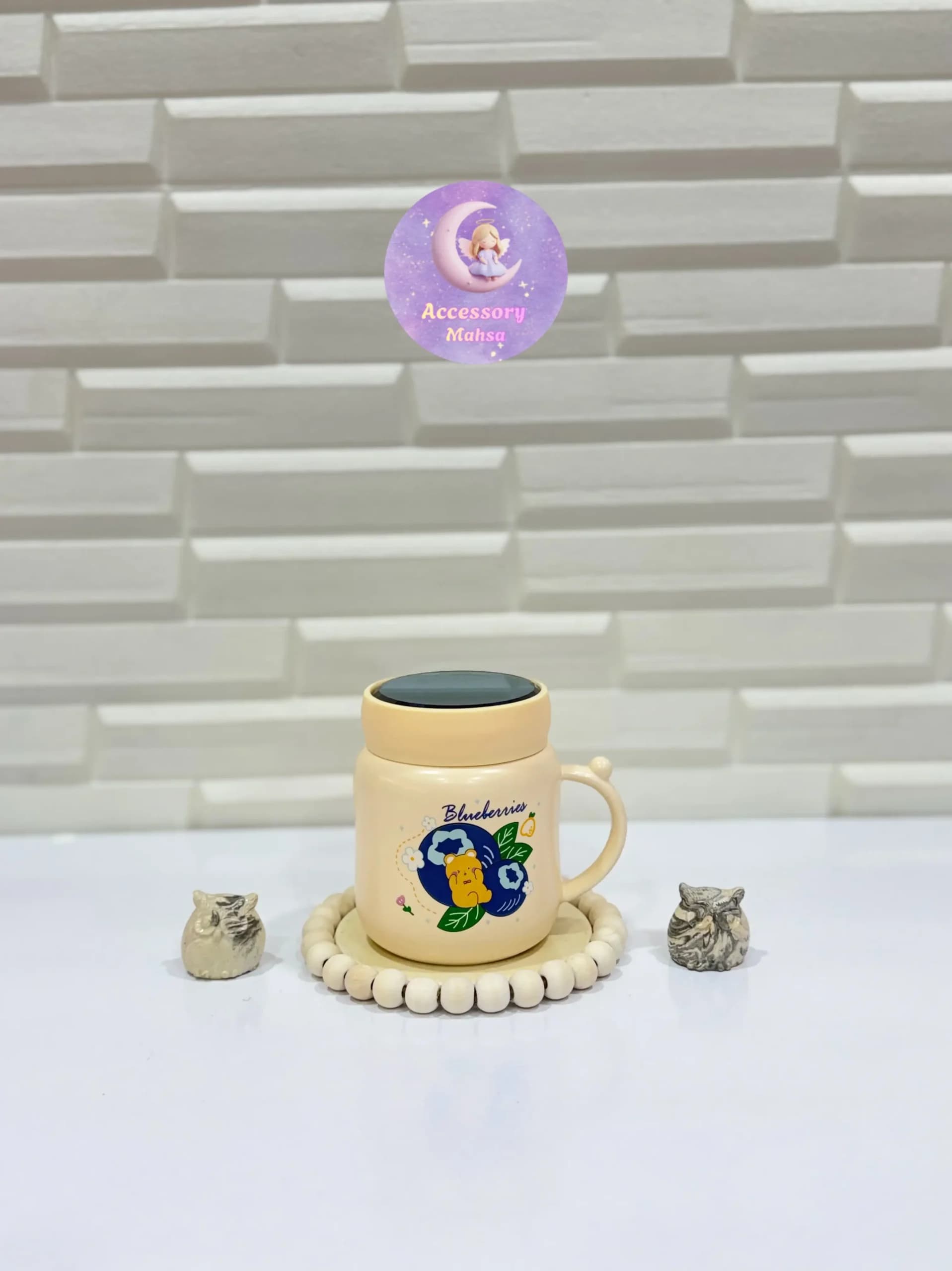 ماگ درب آیینه طرح میوه — تصویر ۴