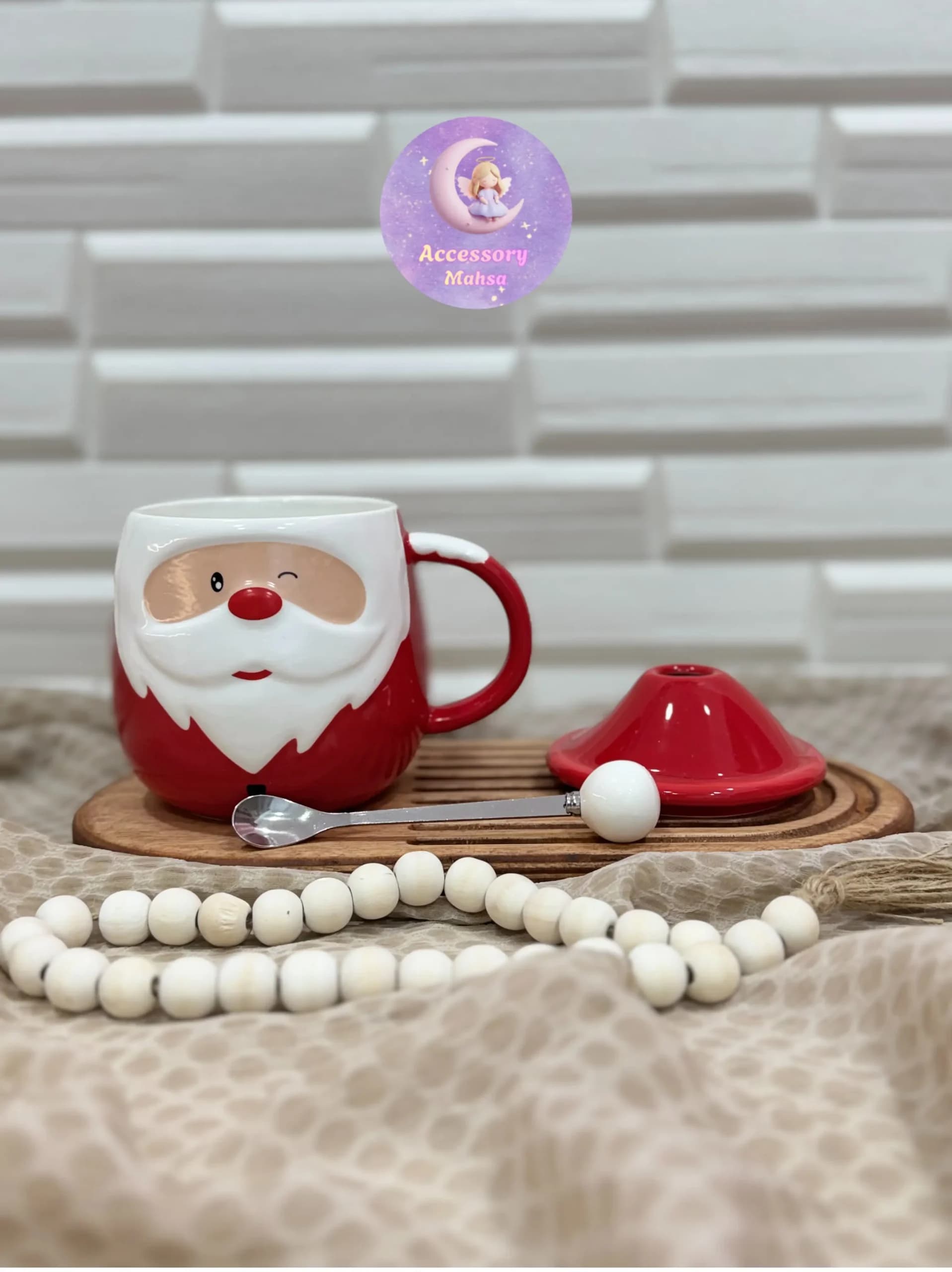 ماگ طرح بابانوئل چشمک زن — تصویر ۵