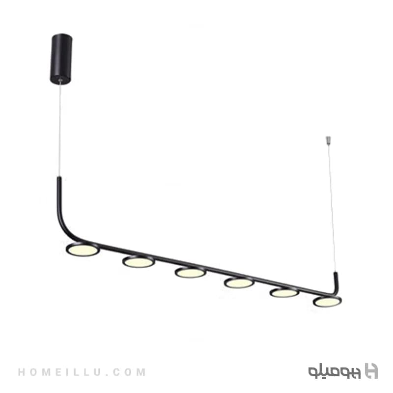 لوستر آویز خطی 6 شعله ال ای دی 30 وات مدرن 51897P