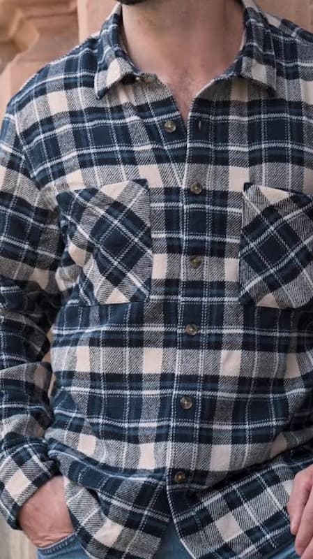 پیراهن پشمی چهارخانه مردانه تیمبرلند Timberland — تصویر ۴