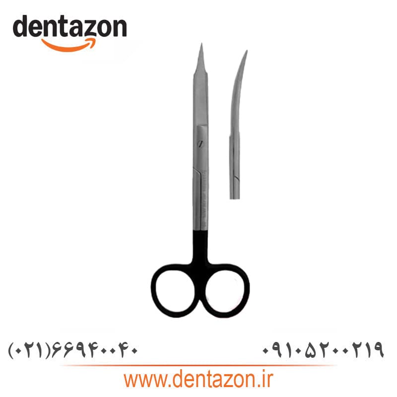 قیچی جراحی دسته مشکی کاریزما (سرصاف و سرکج)