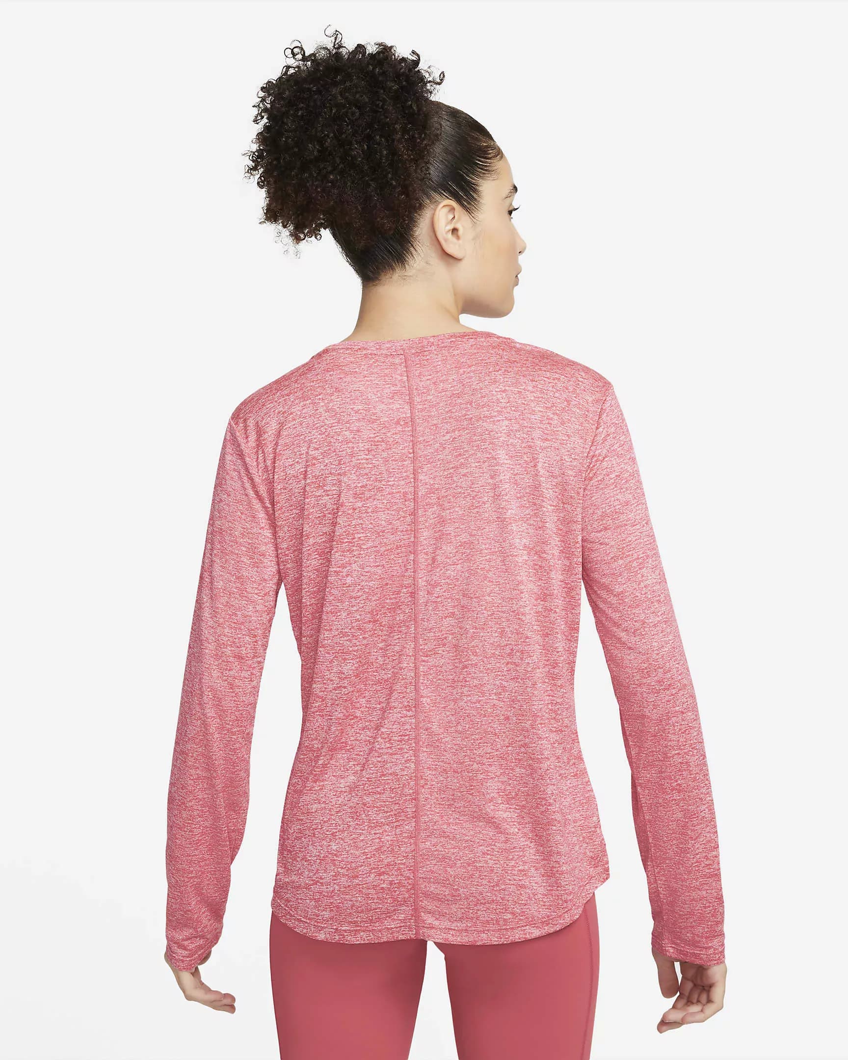 تیشرت آستین بلند زنانه نایکی Nike One Dri-FIT صورتی — تصویر ۳