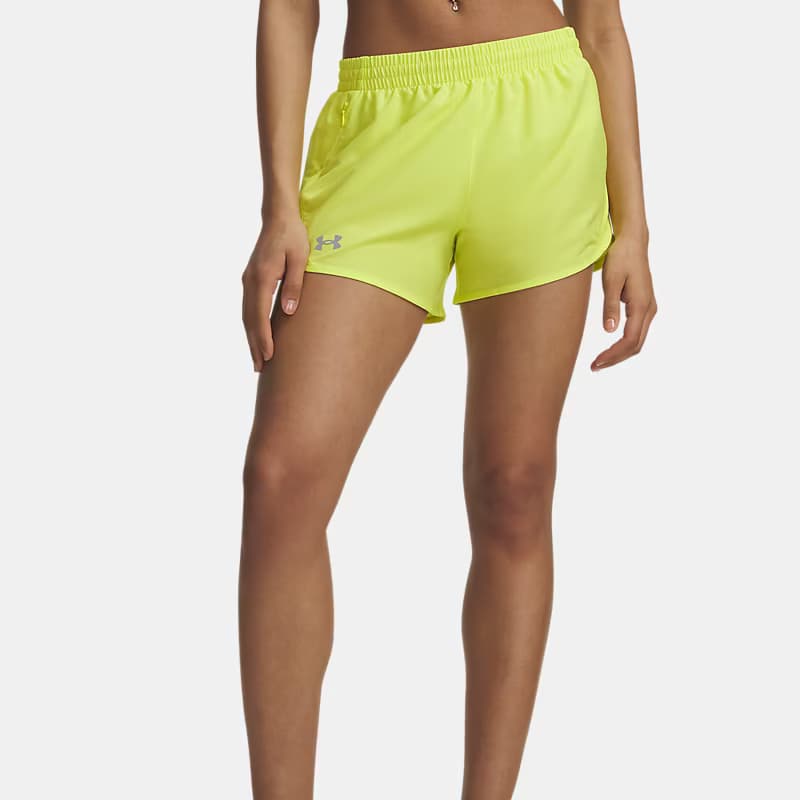 شلوارک ورزشی زنانه آندر آرمور Under Armour UA Fly-By 3 فسفری