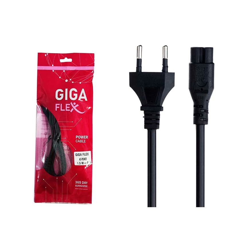 کابل برق 2 پین GIGA FLEX طول 1.5 متر