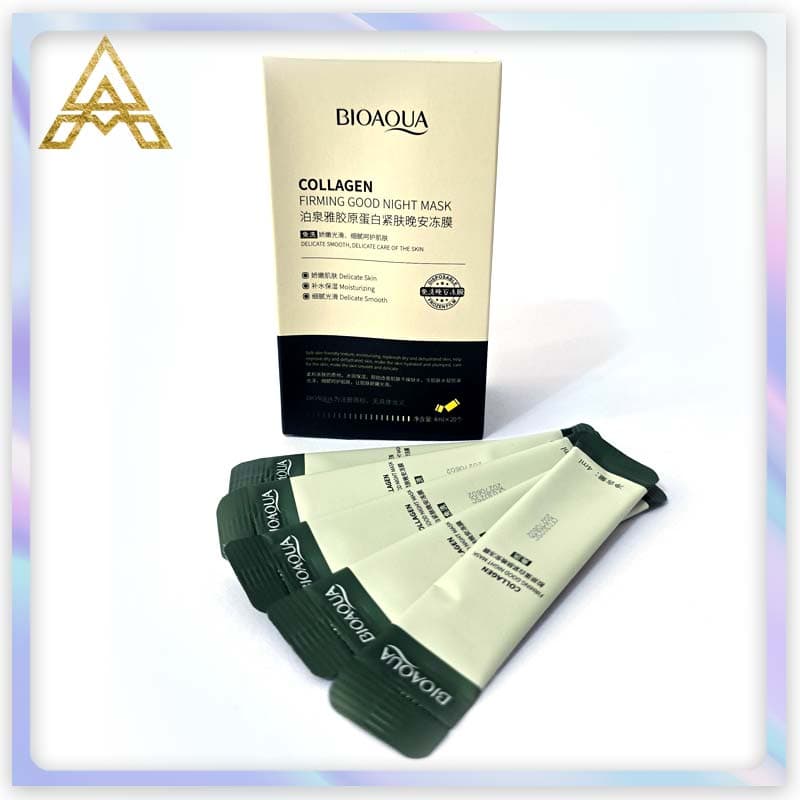 ماسک ساشه ای کلاژن ساز بیوآکوا 20 عددی اورجینال(Bioaqua Collagen Mask Sachet 20 pcs Original)