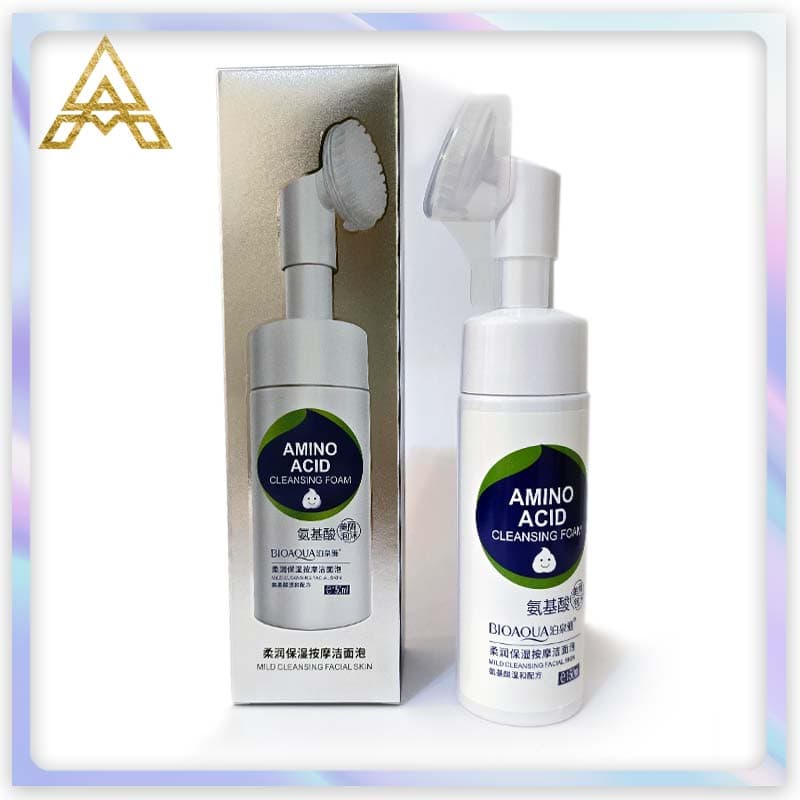 فوم شستشوی صورت براشدار آمینو اسید بیوآکوا 150 گرم اورجینال( Bioaqua Amino Acid Brushed Facial Wash Foam 150g Original)