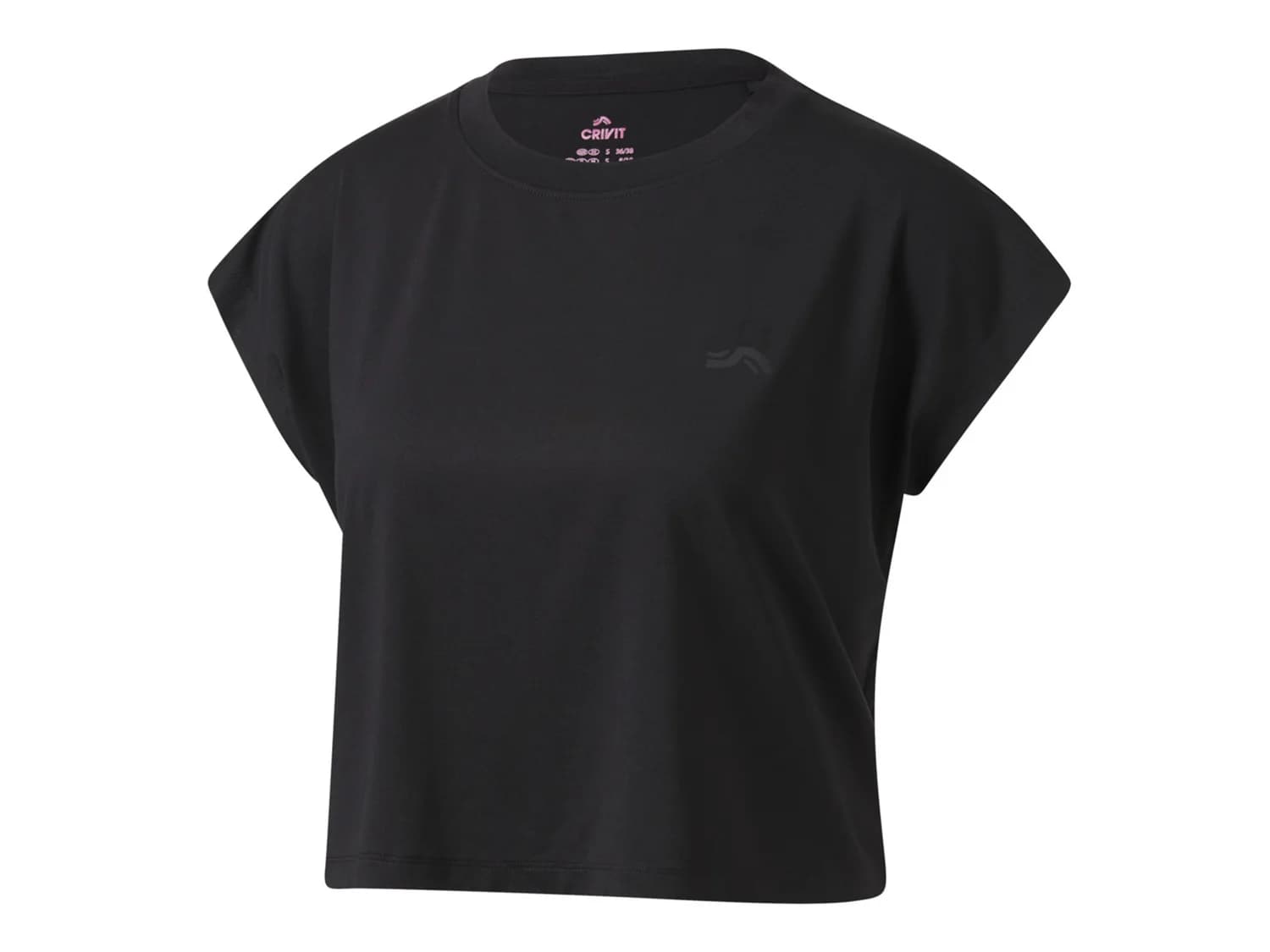 کراپ تیشرت ورزشی زنانه کریویت Crivit T-shirt Technique مشکی