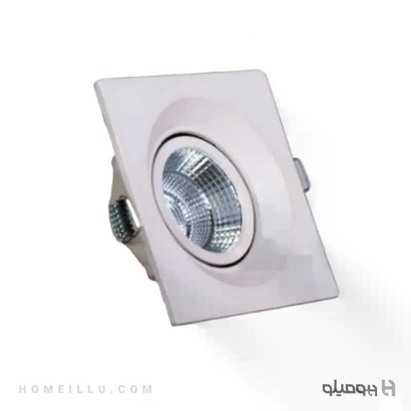 هالوژن 7 وات COB توکار متحرک مربع A1428 — تصویر ۶