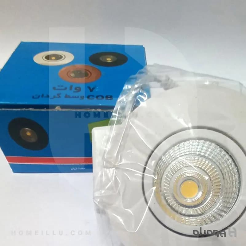هالوژن 7 وات COB توکار متحرک گرد A1432 — تصویر ۵