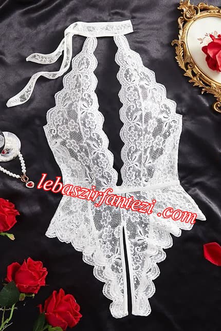 بادی فاق باز گیپوری شیک با بند دور گردنی — تصویر ۳