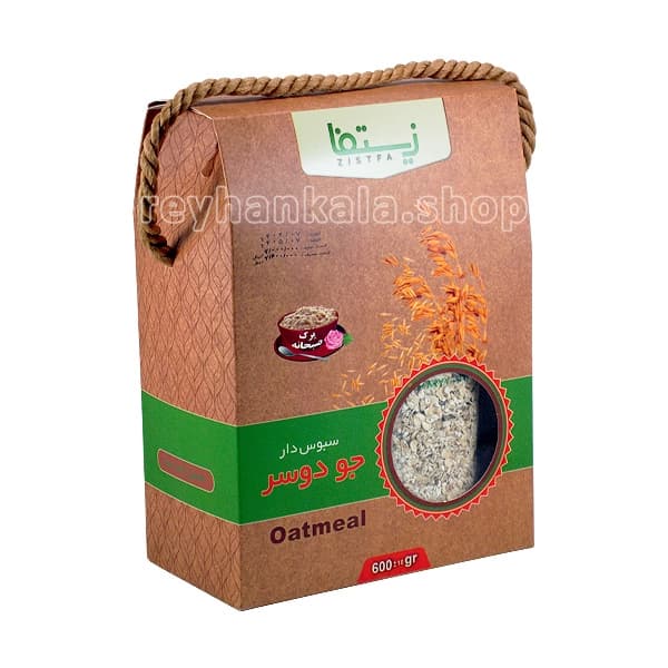 جو دوسر سبوس دار زیستفا 600 گرم