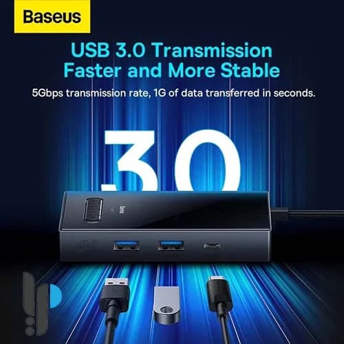 هاب 8 پورت USB-C بیسوس مدل Baseus Focus WKYY030413 — تصویر ۷