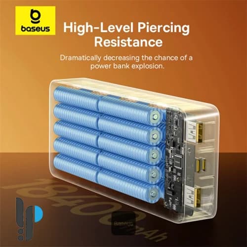 پاوربانک 20 واتی بیسوس مدل Baseus LifePO4 P10071000 ظرفیت 18400 میلی‌ آمپر — تصویر ۷