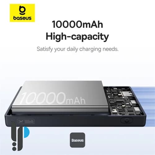 پاور بانک 20 واتی بیسوس مدل Baseus PicoGo p100768011 ظرفیت 10000 میلی‌ آمپر — تصویر ۵