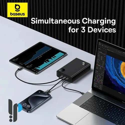 پاوربانک 140 واتی بیسوس مدل Baseus Adaman P100215811 ظرفیت 24000 میلی آمپر — تصویر ۵