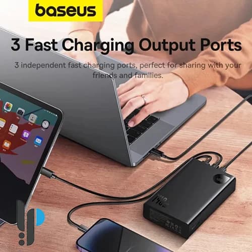 پاوربانک 140 واتی بیسوس مدل Baseus Adaman P100215811 ظرفیت 24000 میلی آمپر — تصویر ۶