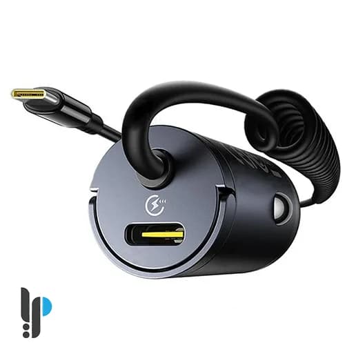 شارژر فندکی 30 وات بیسوس Baseus Tiny Star Mini Car Charger C00035001121-01 با کابل متصل Type-C — تصویر ۳