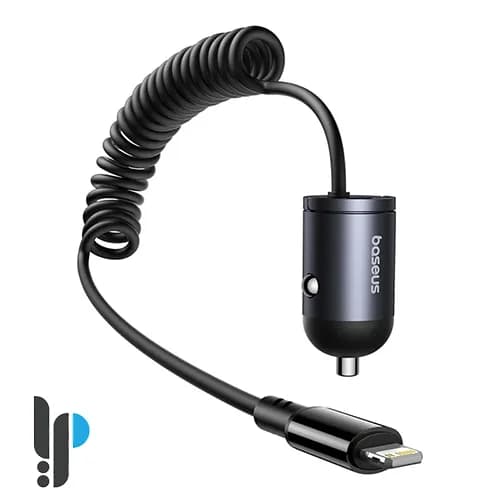 شارژر فندکی 30 وات بیسوس Baseus Tiny Star Mini Car Charger C00035001121-00 با کابل متصل لایتنینگ — تصویر ۶