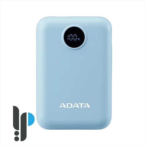 پاوربانک 20 وات ای دیتا مدل ADATA C100 Digital Display ظرفیت 10000 میلی آمپر