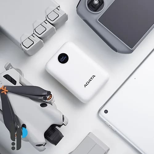 پاوربانک 20 وات ای دیتا مدل ADATA C100 Digital Display ظرفیت 10000 میلی آمپر — تصویر ۴