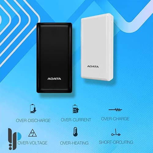 پاوربانک 15 وات ای دیتا مدل ADATA C20 ظرفیت 20000 میلی آمپر — تصویر ۴