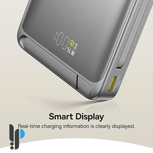 پاوربانک 45 واتی بیسوس مدل Nomos 3in1 Magnetic P10078800123 ظرفیت 10000 میلی آمپر با کابل Type-C — تصویر ۳