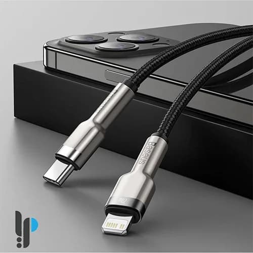 کابل شارژ 2 متری Type-C به لایتنینگ بیسوس مدل Baseus Cafule CATLJK-B — تصویر ۴
