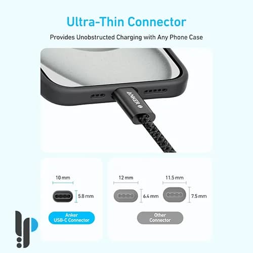 کابل شارژ Type-C انکر مدل Anker Zolo A8060 240w طول 1.8 متر — تصویر ۶