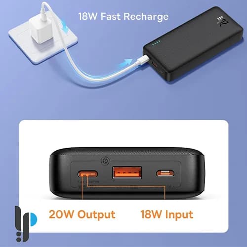 پاوربانک 20 واتی بیسوس مدل Baseus AirPow P10022804113 ظرفیت 20000 میلی آمپر — تصویر ۵