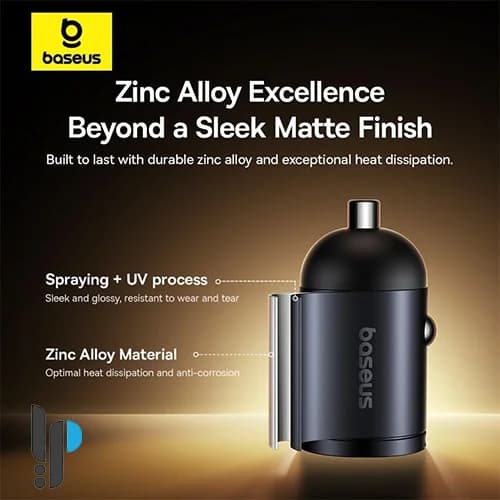 شارژر فندکی 30 وات بیسوس مدل Baseus Tiny Star Mini U+C C00035001121 — تصویر ۴