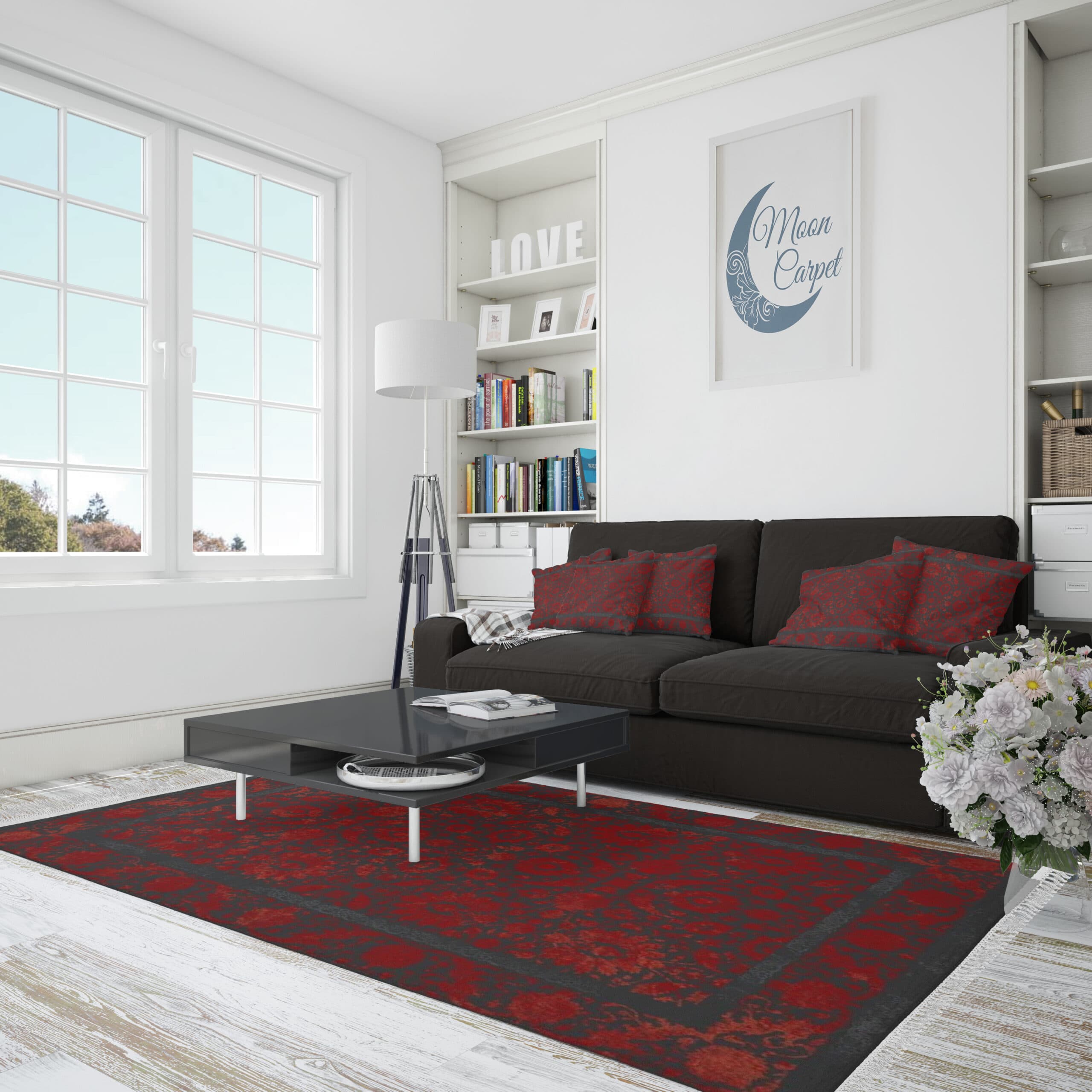 فرش لاکی مدرن طرح وینتیج- کد 758 — تصویر ۳
